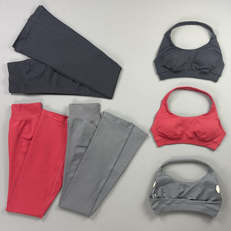 Pilates Yoga Kit - Bell Bottom Matching Set 2Pcs Women