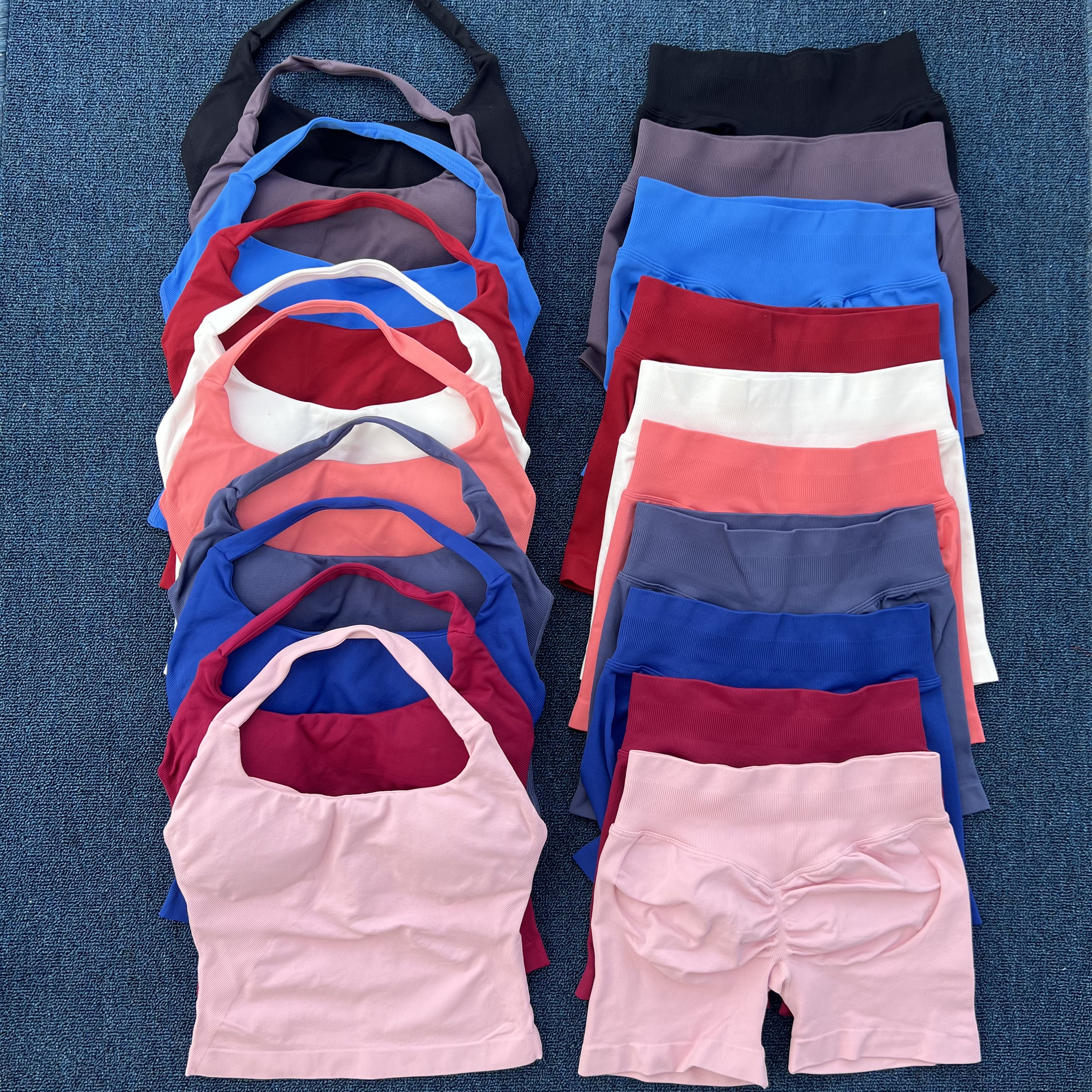 Pilates Yoga Wrap Top - Yoga 2PCS Halter Top Leggings Gym