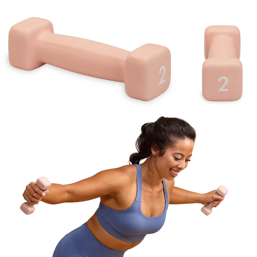 Pilates & Yoga Vida - Neoprene Coated 2 Pound Dumbbell Single