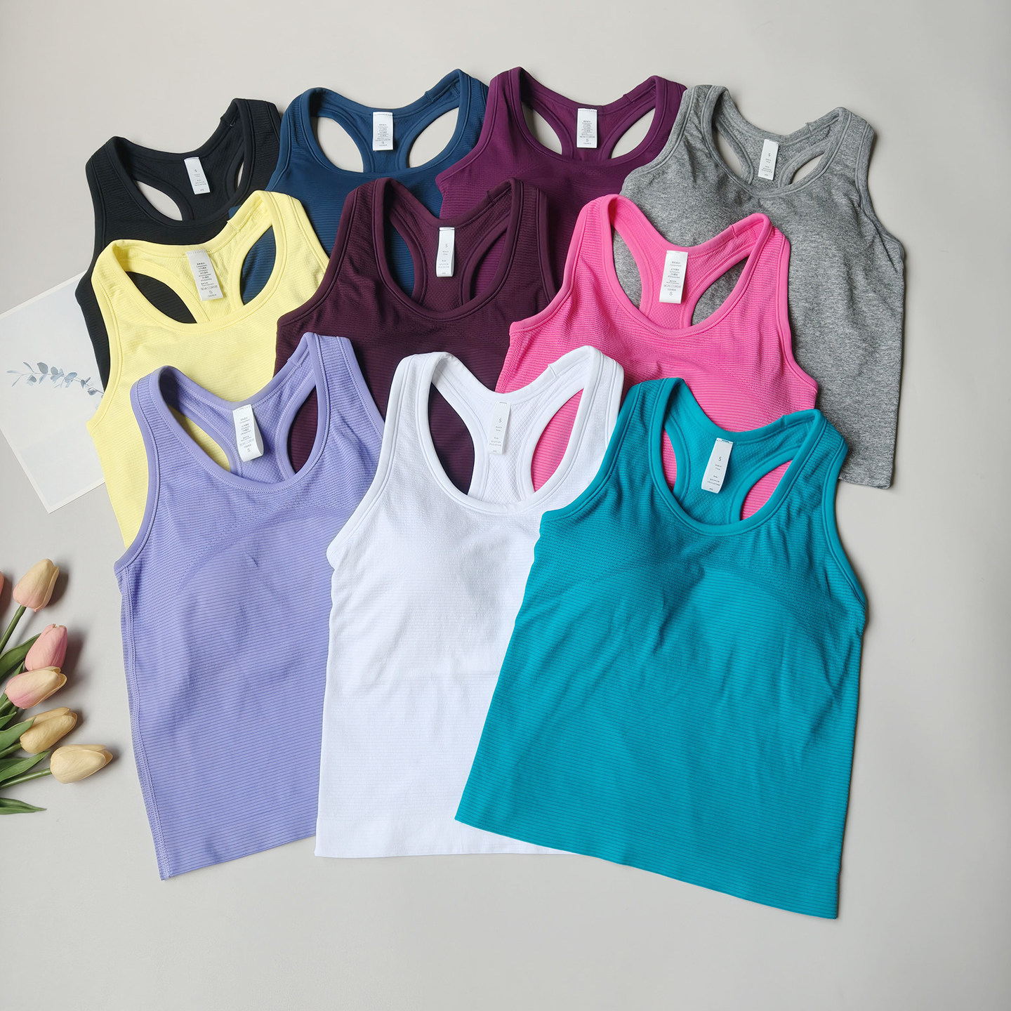 Pilates Yoga Wrap Top - Summer Women's Sleeveless Sports Vest Quick-Dry