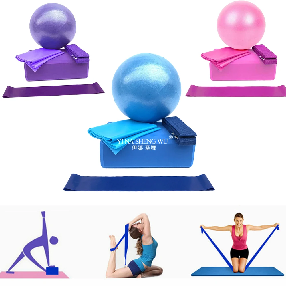 Yoga Starter Kit 5pc Set Yoga  - огляд і ціна Pilates Yoga Block Exercises