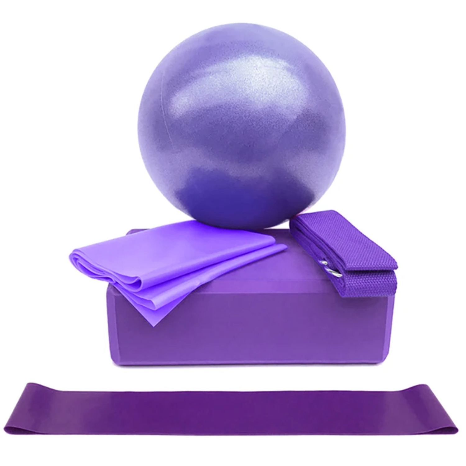5Pcs Yoga Ball Kits And Sets   - огляд і ціна Pilates Yoga Block Exercises