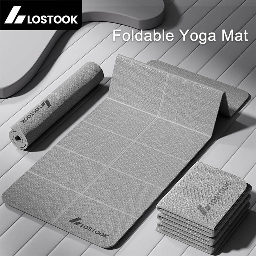 4mm Thick TPE Foldable Yoga Ma - огляд і ціна Pilates Yoga For Beginners