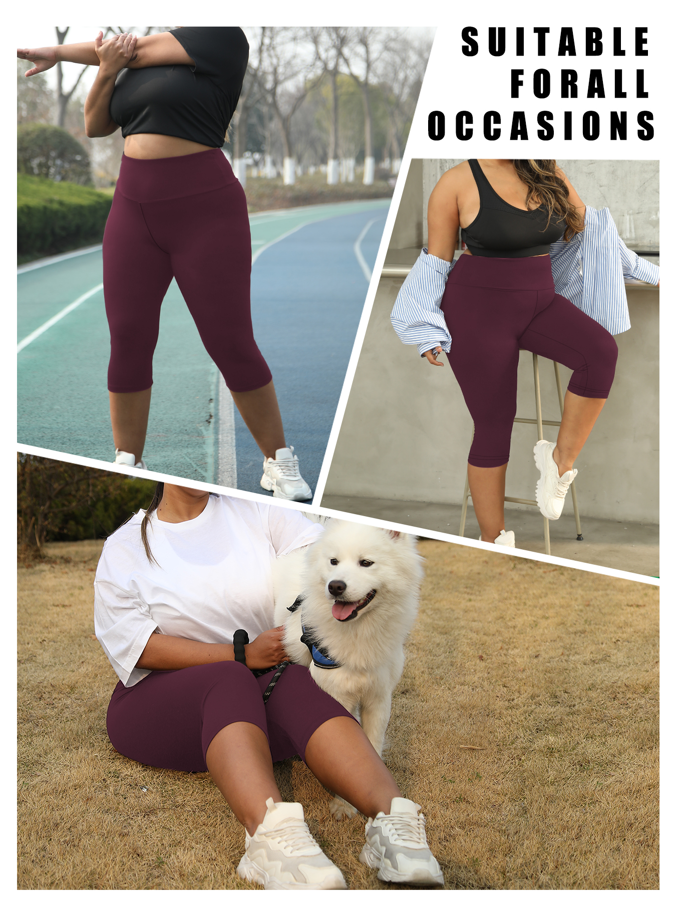 Plus Size Women's High Waisted - огляд і ціна Pilates Yoga Outfit