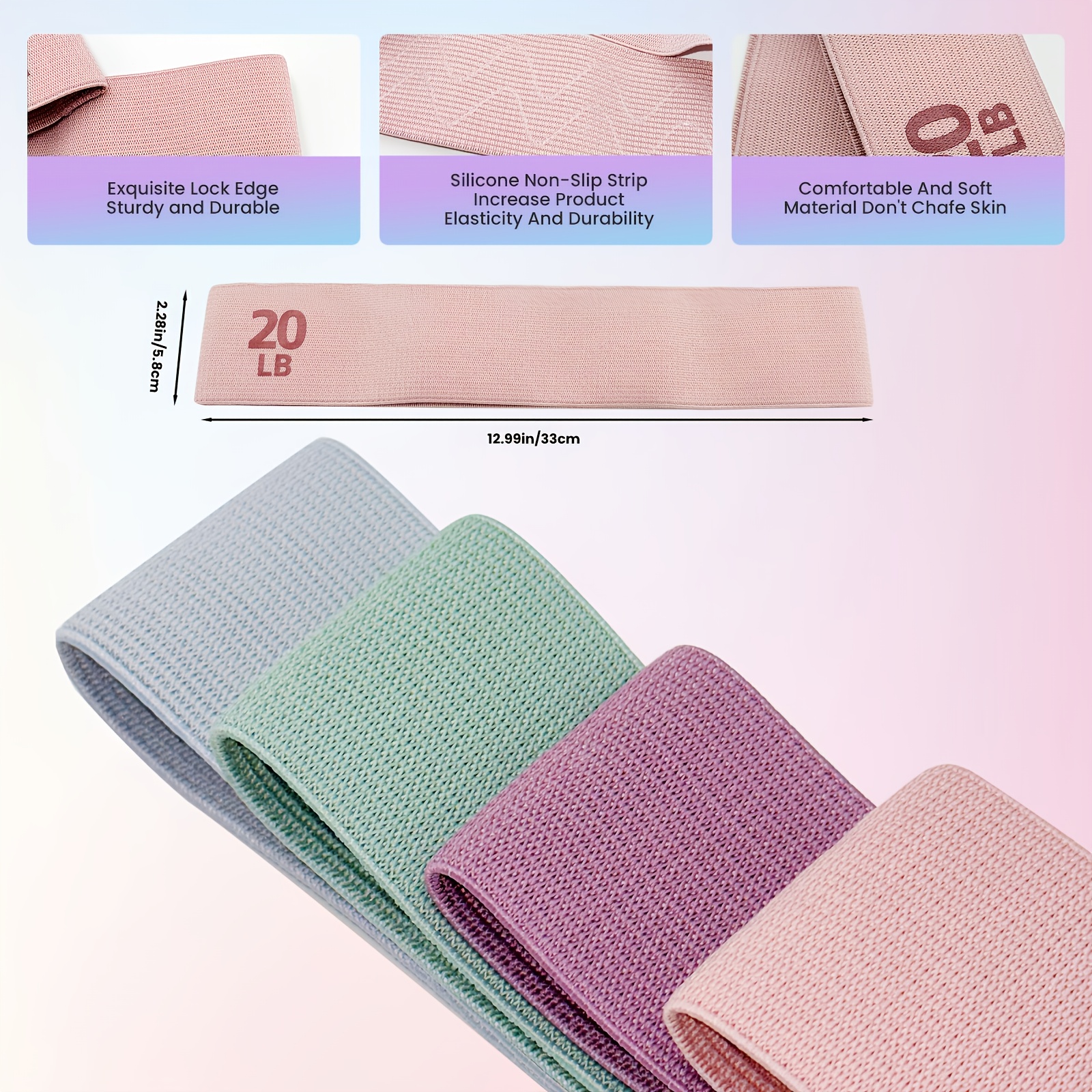 Fitness Resistance Bands with  - огляд і ціна Pilates Yoga Kit