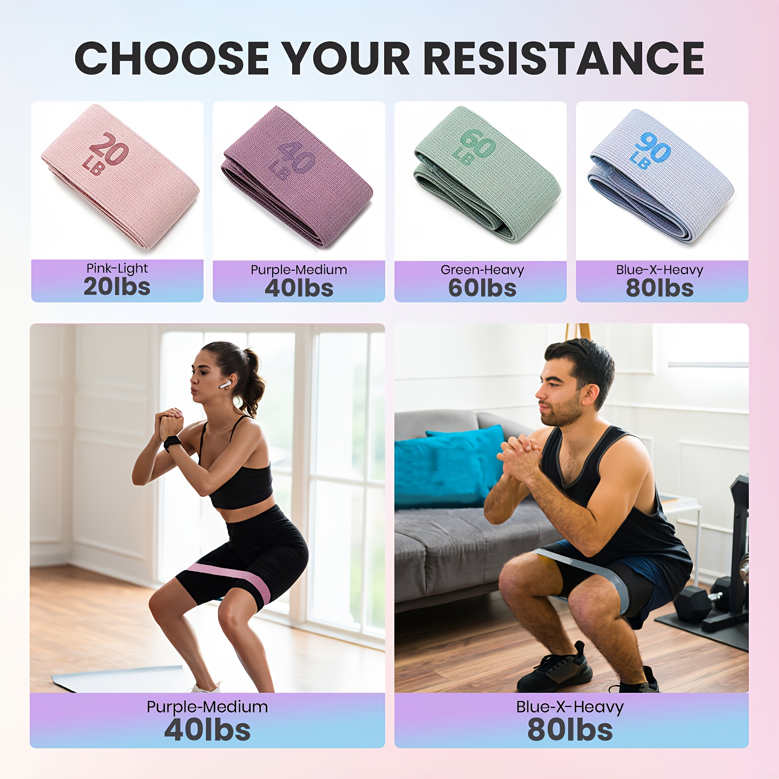 Fitness Resistance Bands with  - огляд і ціна Pilates Yoga Kit
