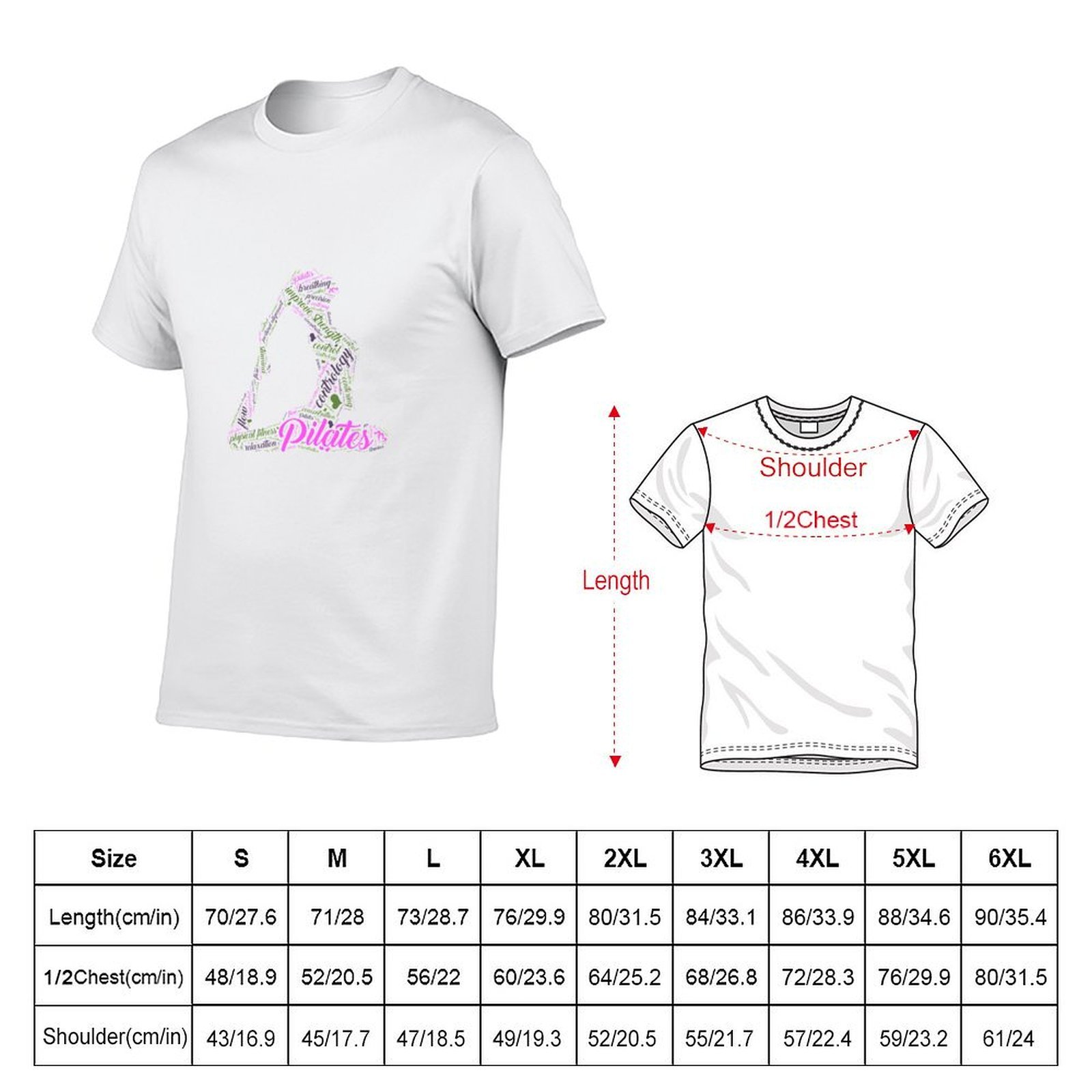 Womens Fun Word Cloud and Cute - огляд і ціна Pilates Yoga Classes