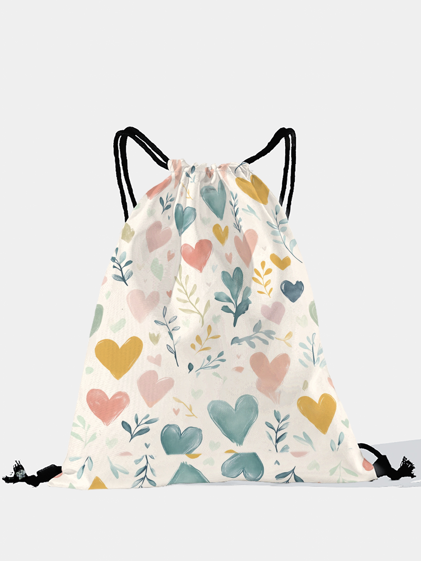 Heart Print Drawstring Backpac - огляд і ціна Pilates Yoga Bag