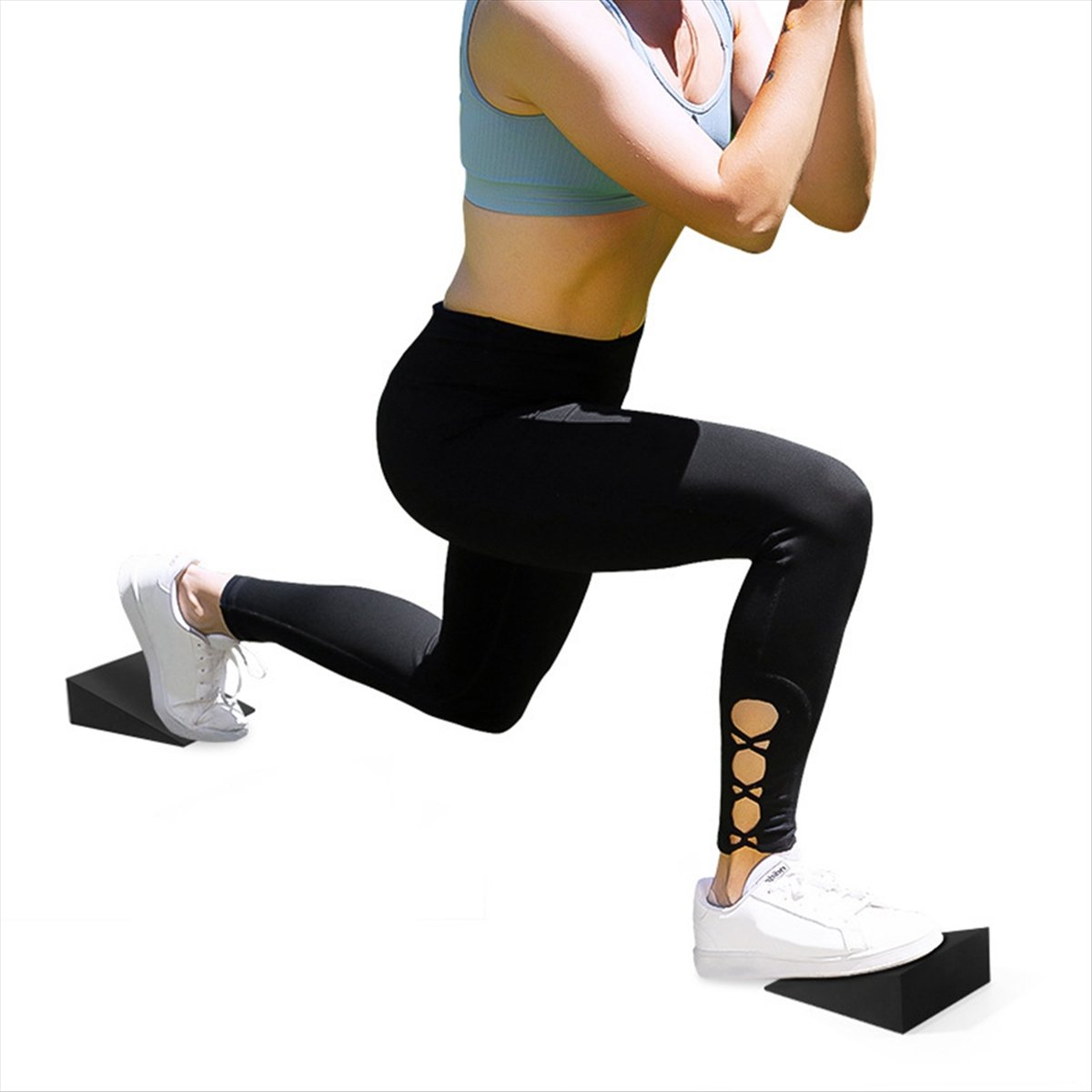 ABXY 2Pcs Yoga Wedge Blocks EV - огляд і ціна Pilates Yoga Block Exercises