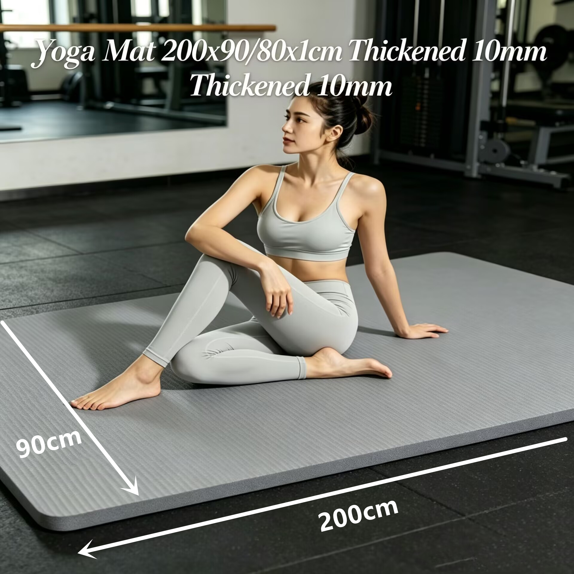 10MM Extra Thick Outdoor 200cm - огляд і ціна Pilates Yoga For Beginners