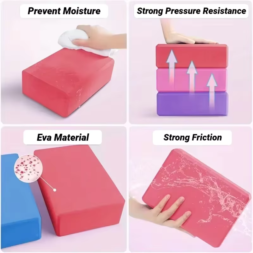 Yoga Blocks Gym Foam Brick Pil - огляд і ціна Pilates Yoga Block Exercises