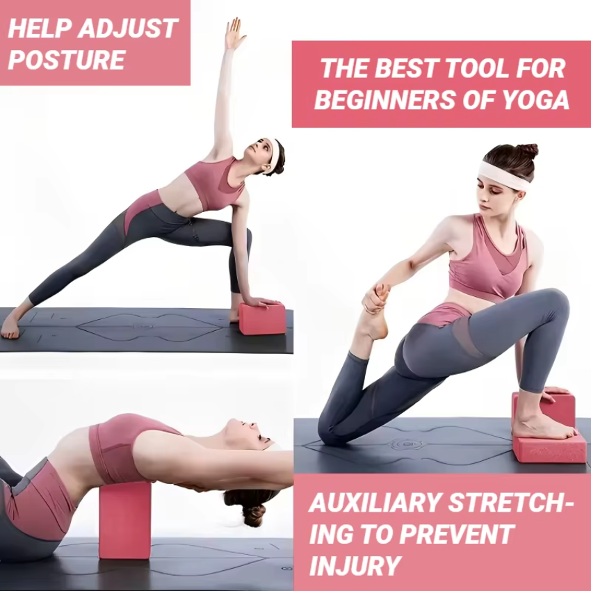 Yoga Blocks Gym Foam Brick Pil - огляд і ціна Pilates Yoga Block Exercises