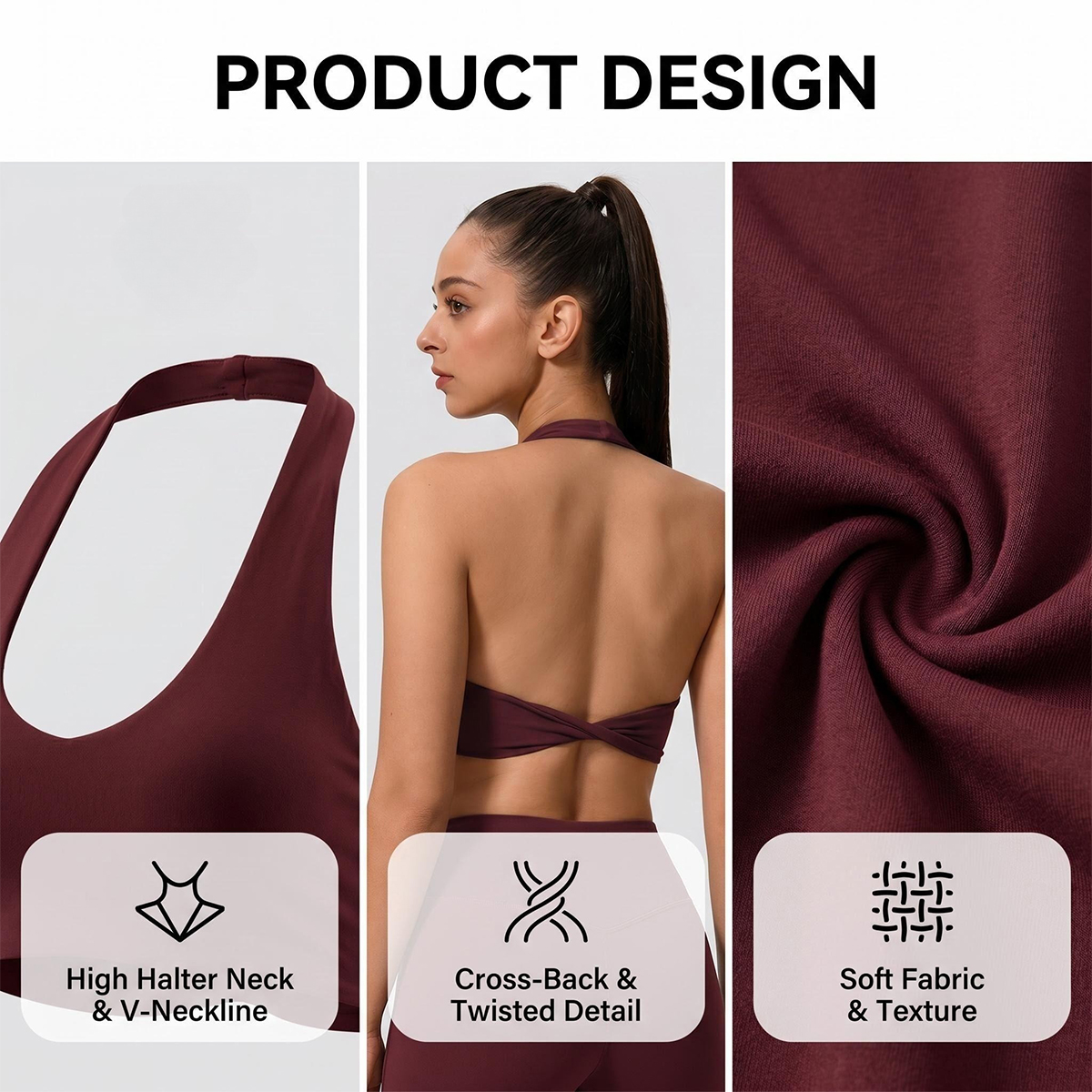 Hearuisavy Gym Underwear Femal - огляд і ціна Pilates Yoga Wrap Top
