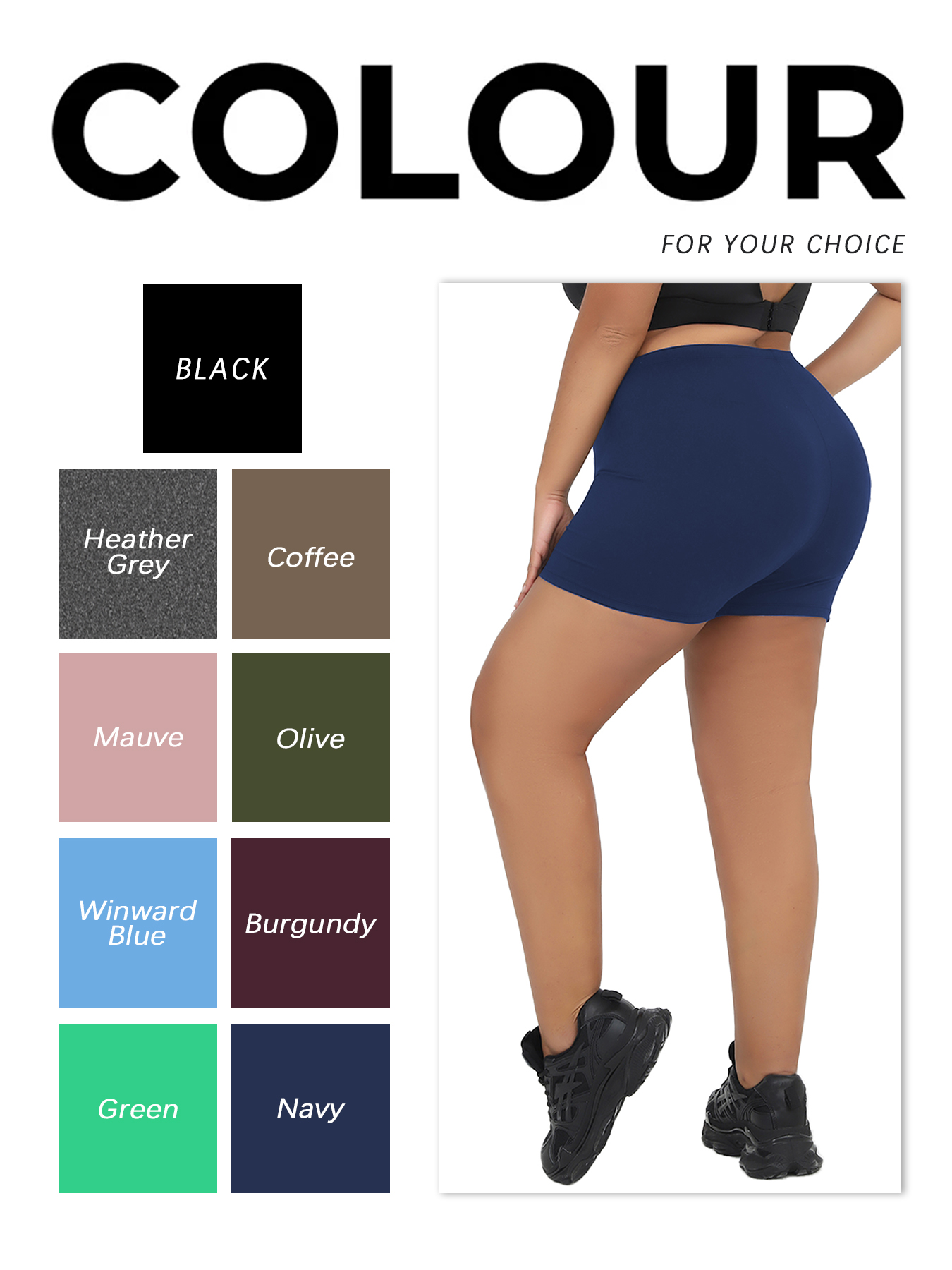 Plus Size Biker Shorts For Wom - огляд і ціна Pilates Yoga Outfit