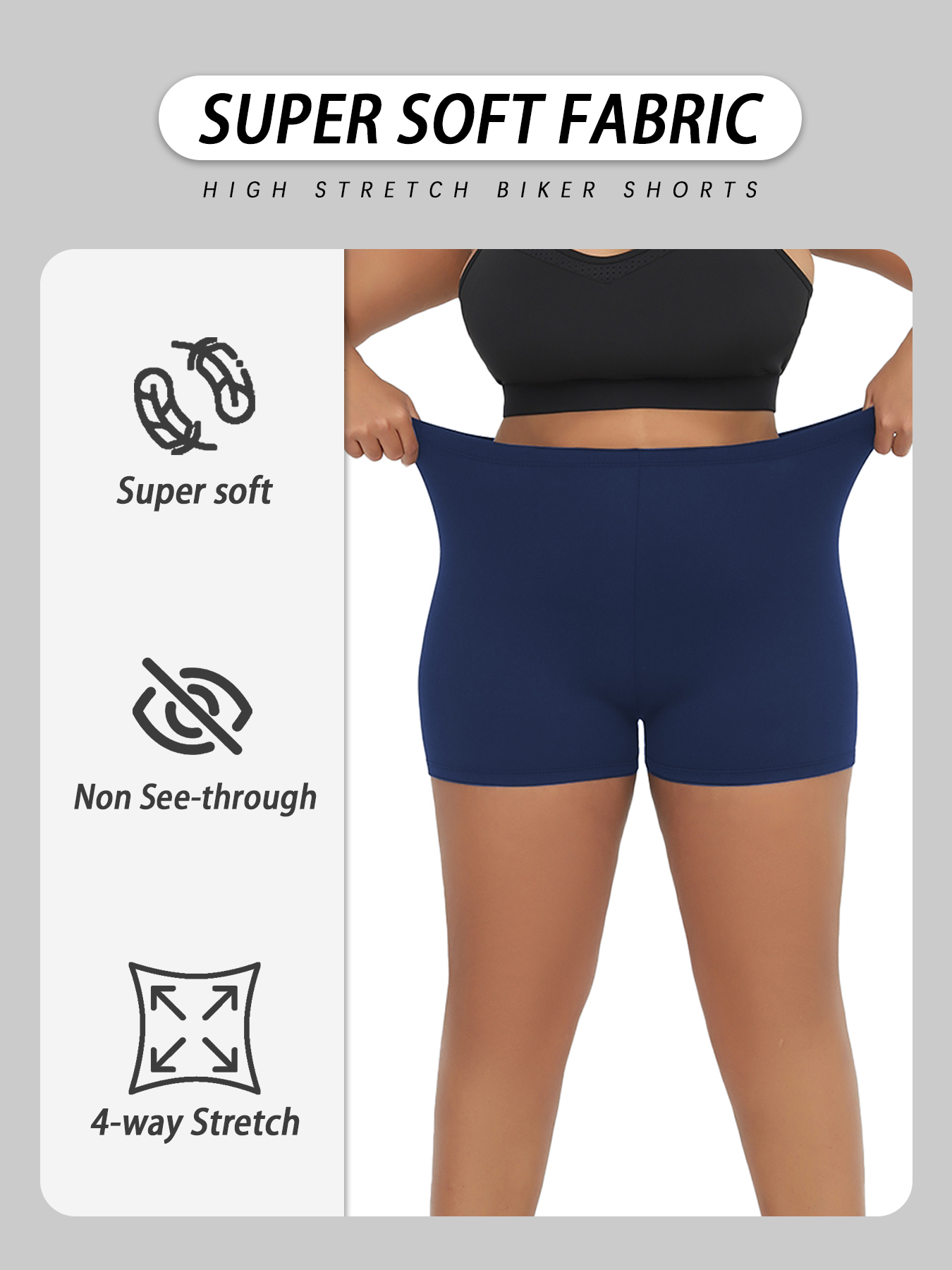 Plus Size Biker Shorts For Wom - огляд і ціна Pilates Yoga Outfit