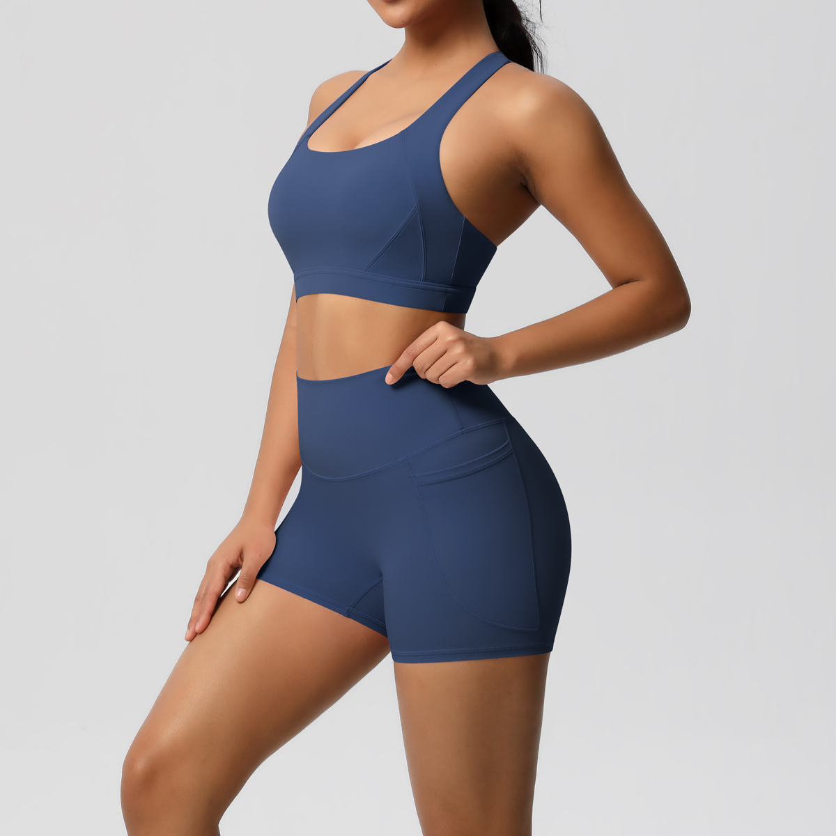 2PCS Sportswear With Pocketed  - огляд і ціна Pilates Yoga Outfit
