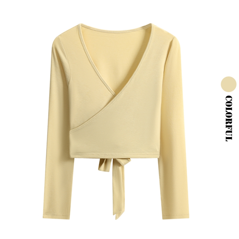 DRUR Long Sleeve Wrap Yoga Top - огляд і ціна Pilates Yoga Wrap Top