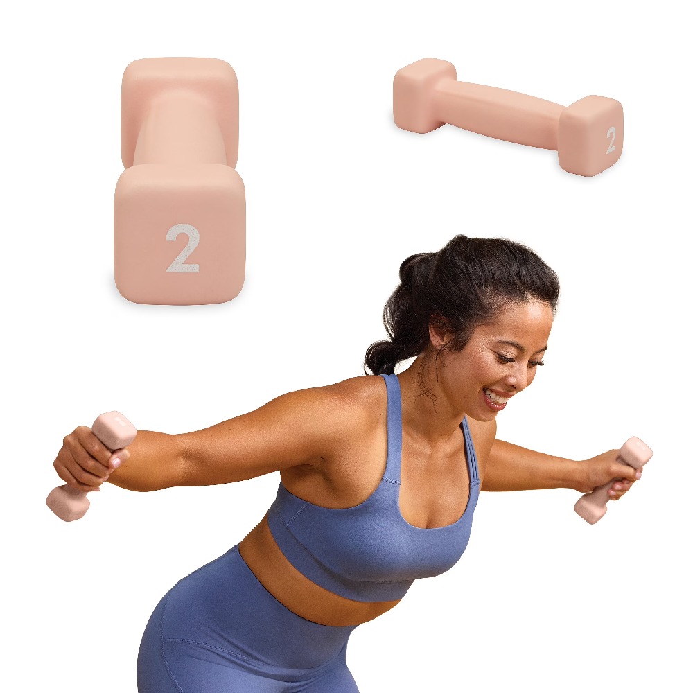 Neoprene Coated 2 Pound Dumbbe - огляд і ціна Pilates & Yoga Vida