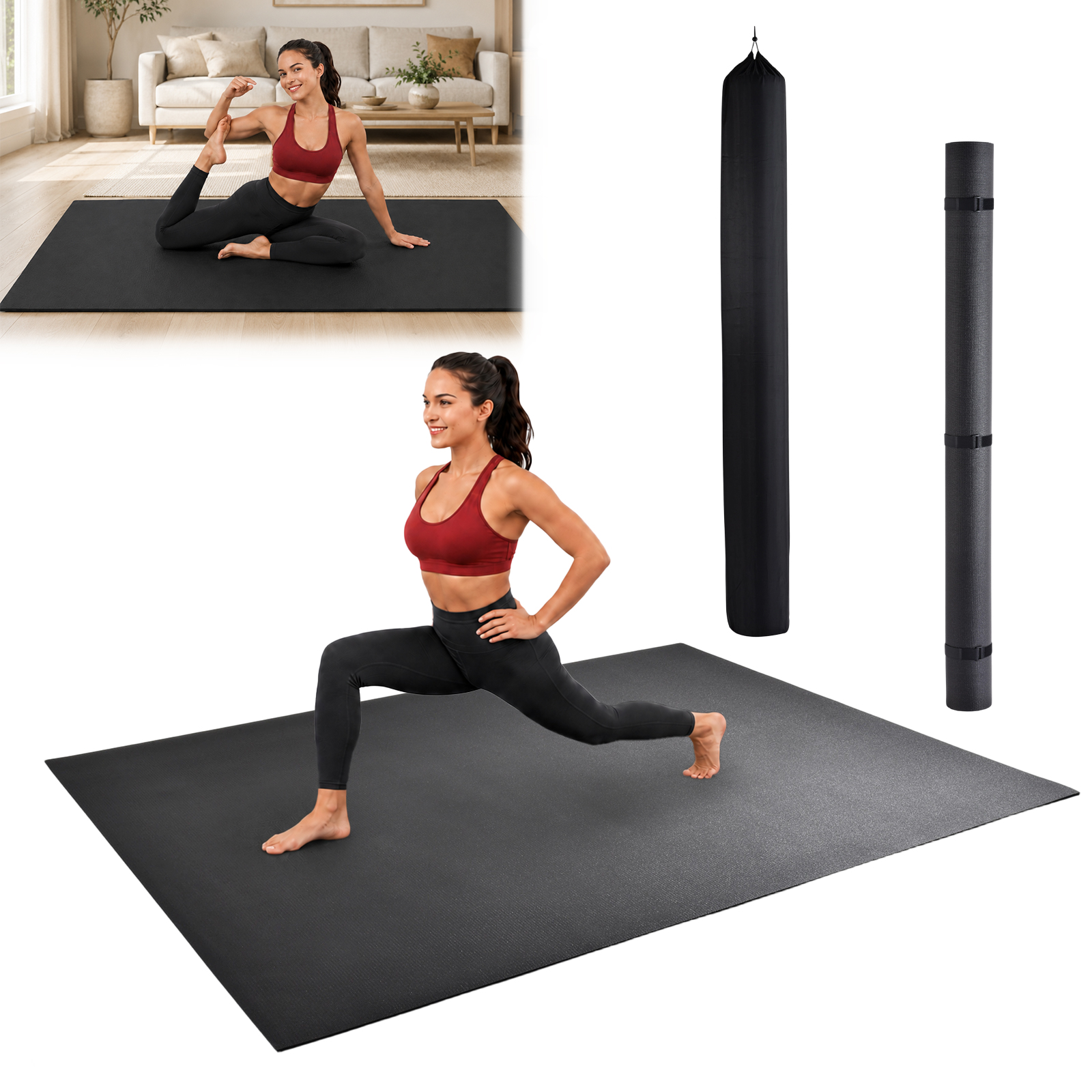 Extra Large Double Yoga Mat 96 - огляд і ціна Pilates Yoga For Beginners