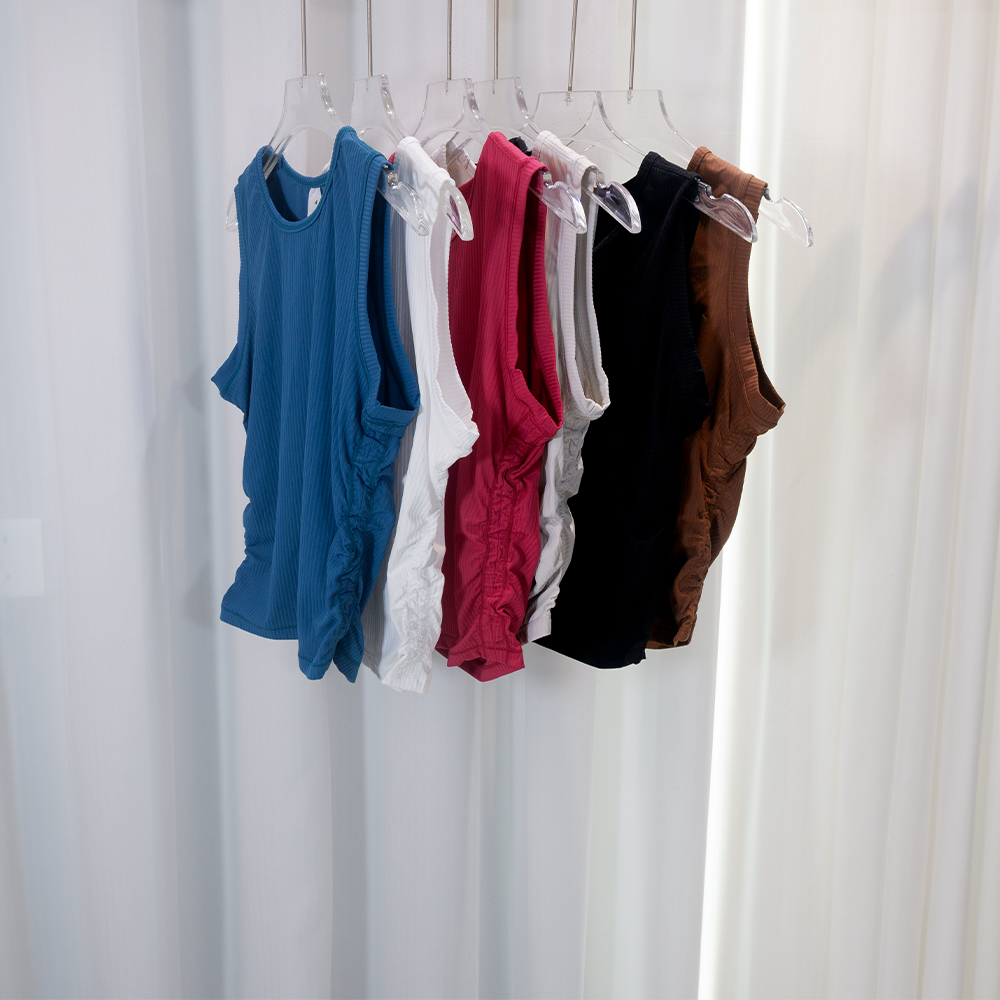 Summer Yoga Wear Ribbed Tank T - огляд і ціна Pilates Yoga Wrap Top