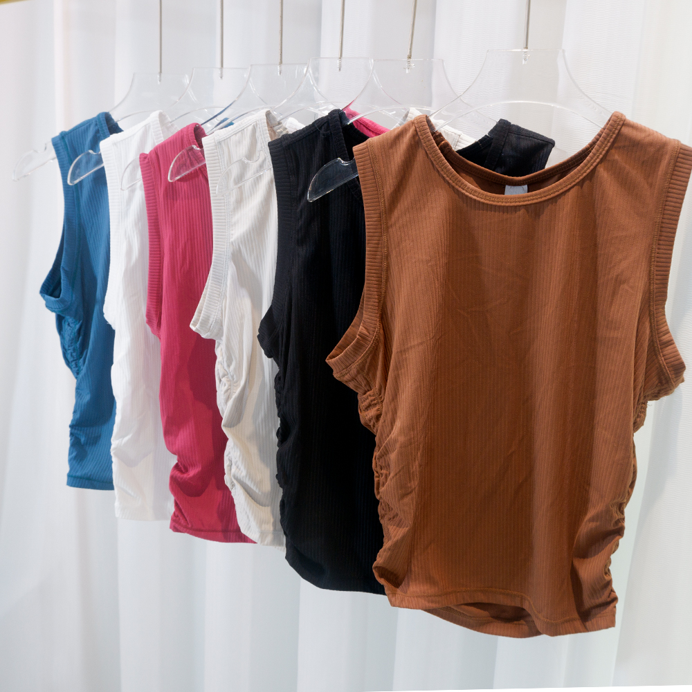 Summer Yoga Wear Ribbed Tank T - огляд і ціна Pilates Yoga Wrap Top